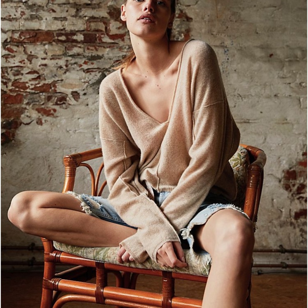 Free people tan cashmere tunic